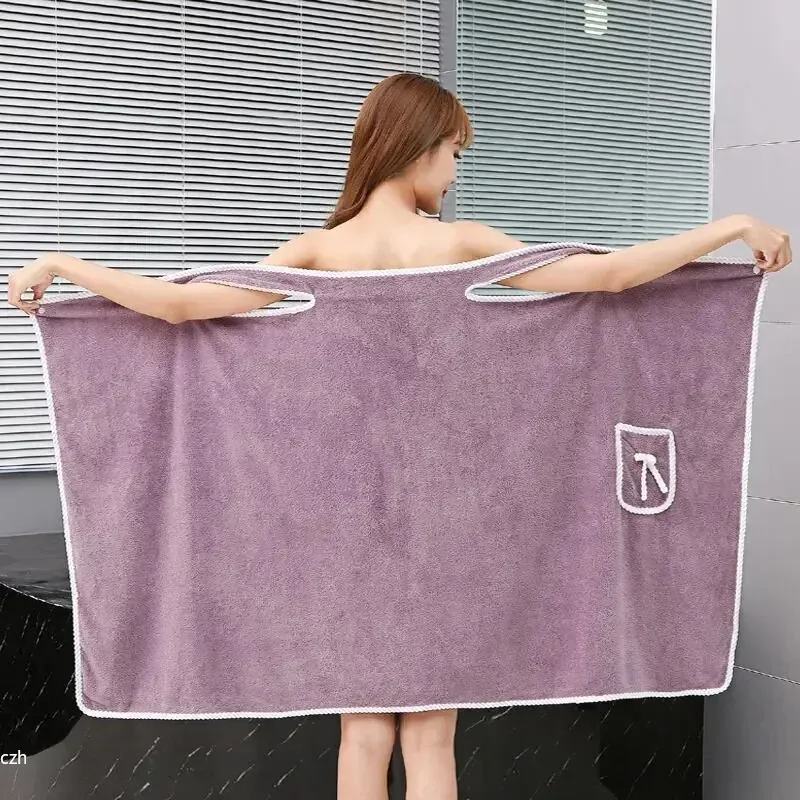 Spa Towel - 여성용 목욕 타월, 소녀용 웨어러블 90*130cm