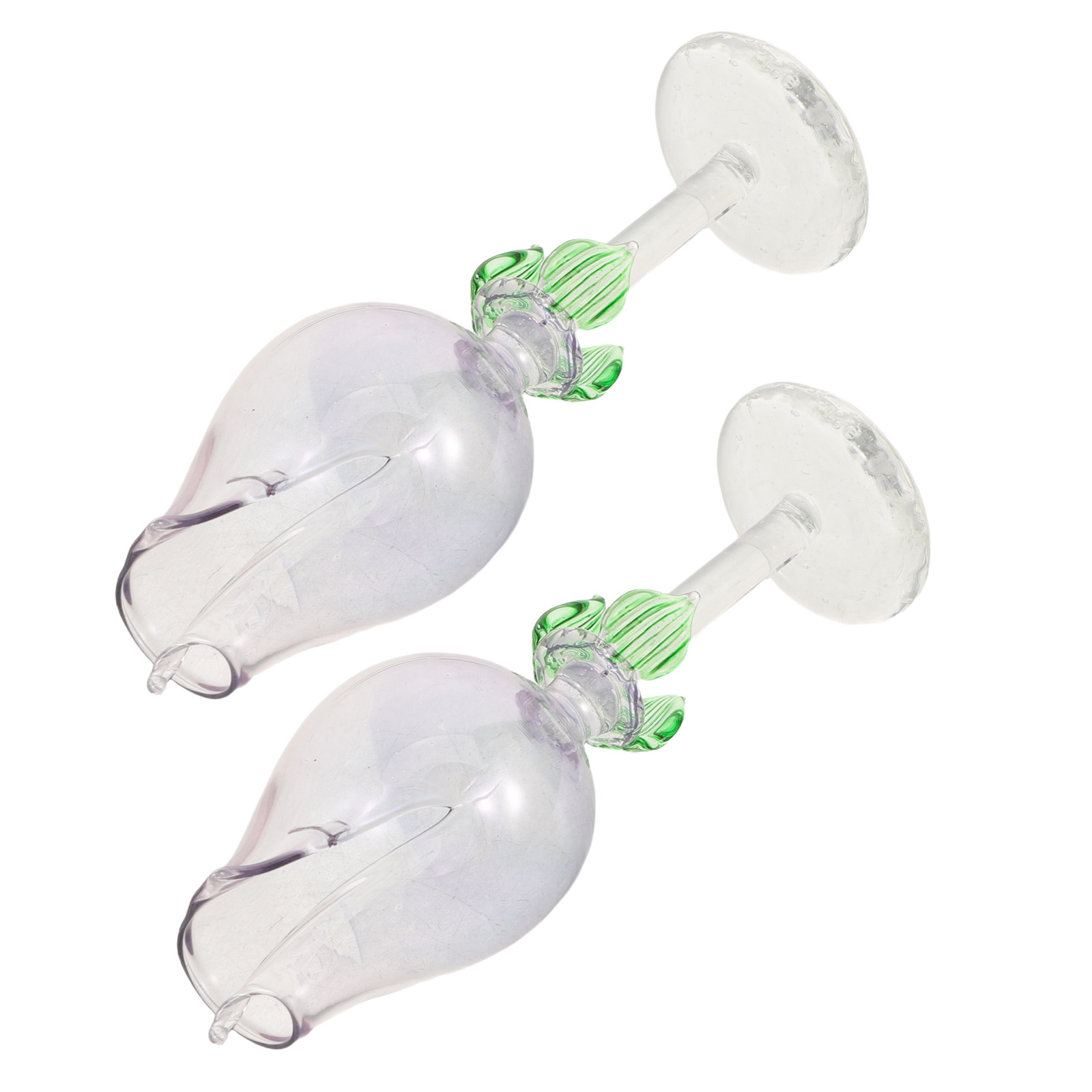 Aromatherapy Diffuser - 2Pcs 유리 에센셜 오일 디퓨저 꽃