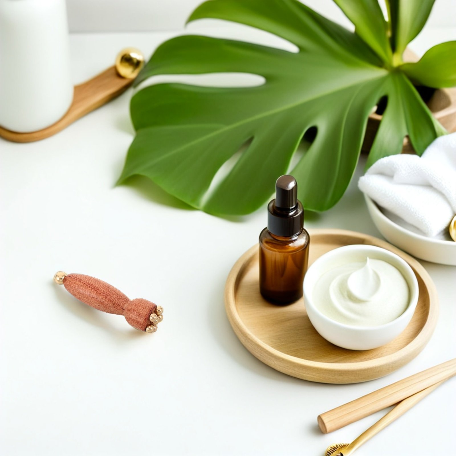 나무 눈 마사지 도구 나무 구리 비즈 미니 연꽃 씨앗  - Spa Massager 리뷰 및 가격