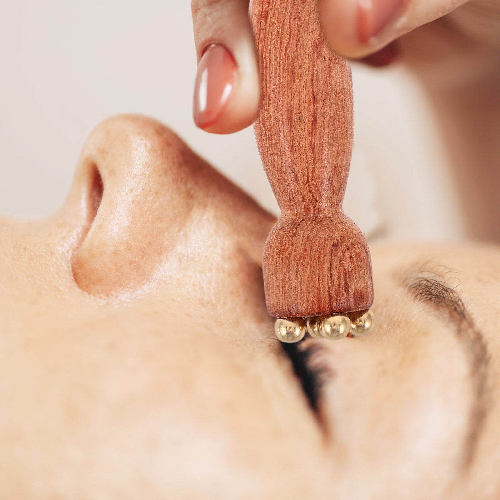 나무 눈 마사지 도구 나무 구리 비즈 미니 연꽃 씨앗  - Spa Massager 리뷰 및 가격