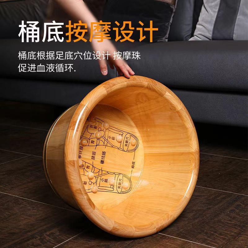 삼나무 발 담그는 욕조, 마사지 발 목욕통, 높이 26 - Spa Massager 리뷰 및 가격