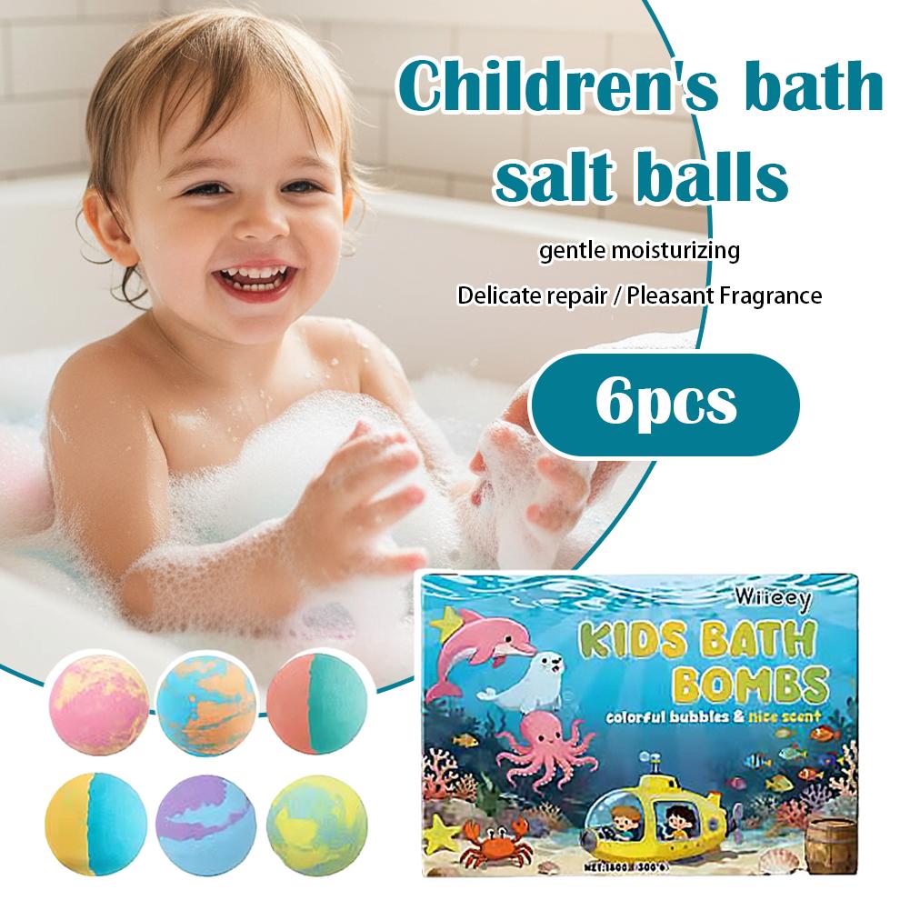 6Pcs 어린이 버블 목욕 폭탄 세트 수분 공급 스킨  - Bath Salts 리뷰 및 가격