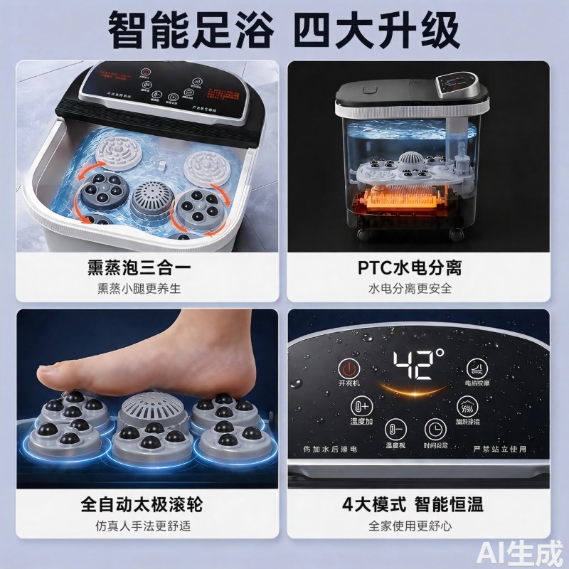 전기 발욕기, 일정 온도 유지 온열 마사지 스파 욕조, - Spa Massager 리뷰 및 가격