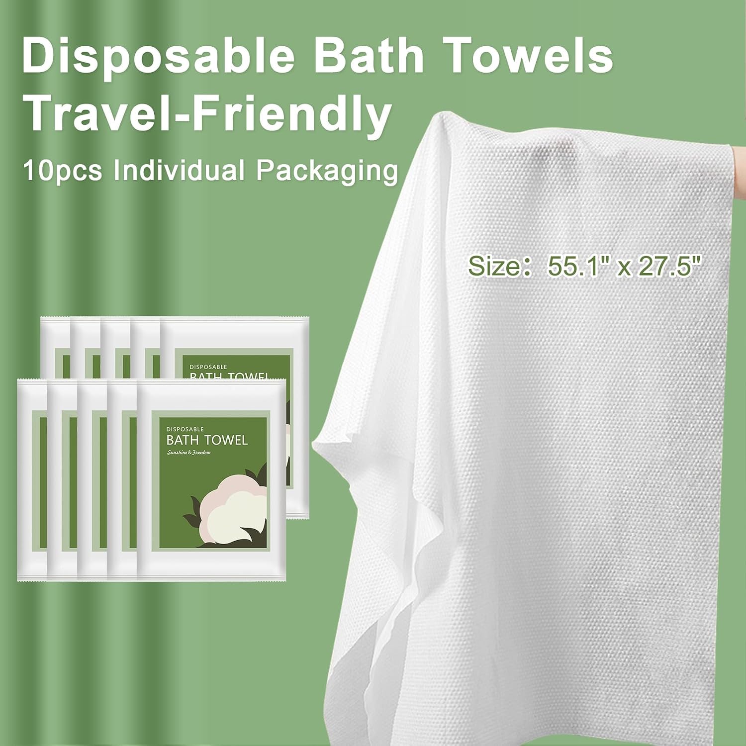 일회용 목욕 타월 10개 55x27.5인치 매우 부드러 - Spa Towel 리뷰 및 가격