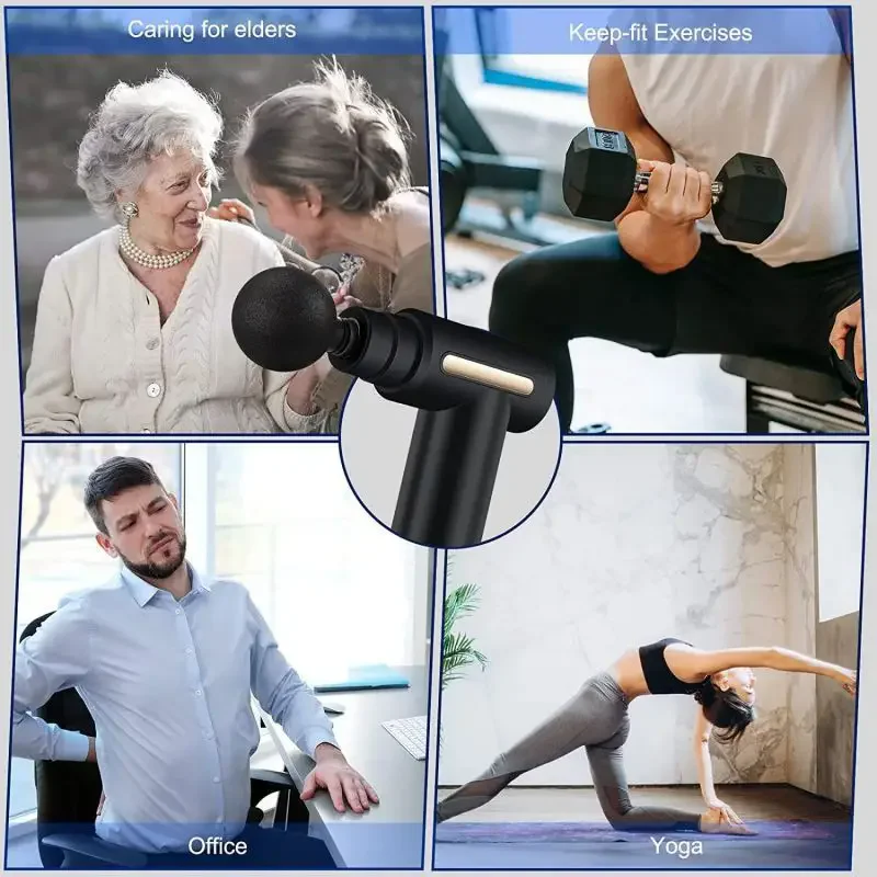 2024 휴대용 근막 총 바디 백 넥 다리 전기 주파수 - Massage Gun 리뷰 및 가격