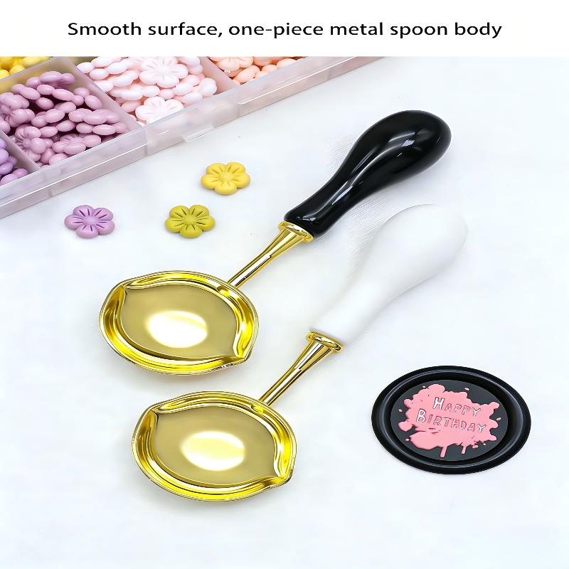 두 개의 분리 포트가 있는 왁스 실링 스푼, 나무 손잡 - Wax Warmer 리뷰 및 가격